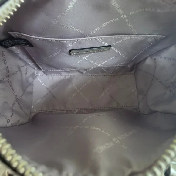 Michael Kors Small Black Airplane Print Crossbody